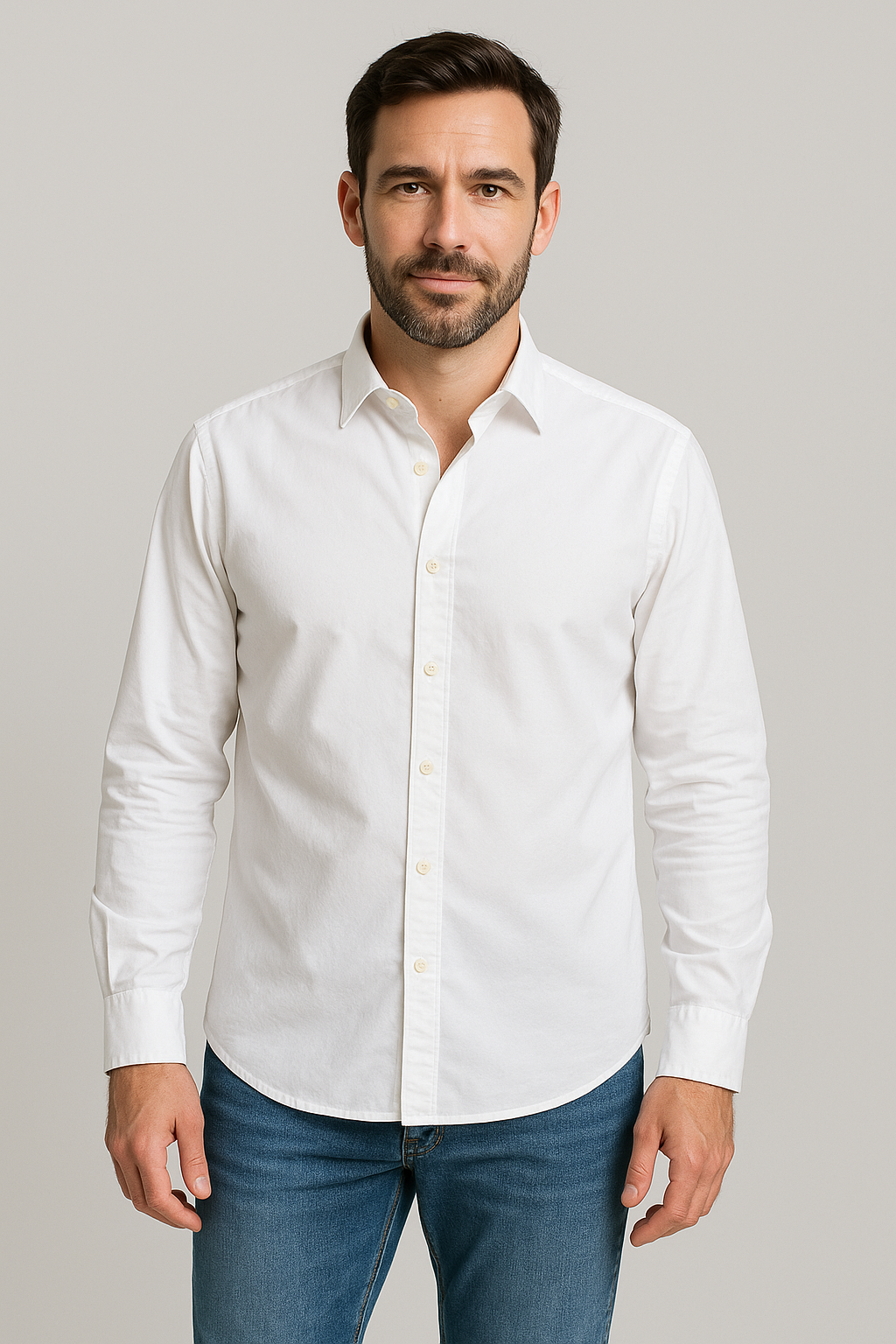 Camisa Algodón – Blanco | HØLMES Marbella