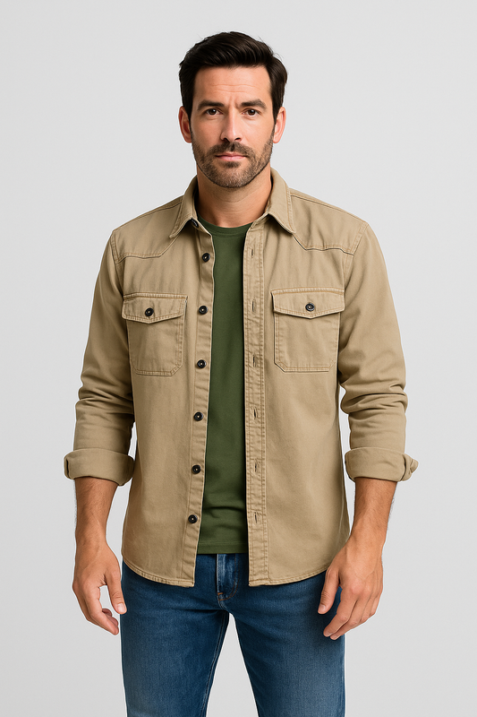 Sobrecamisa – Beige | HØLMES Marbella
