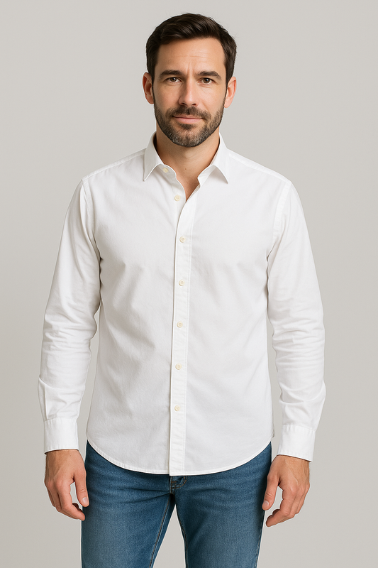 Camisa Algodón – Blanco | HØLMES Marbella